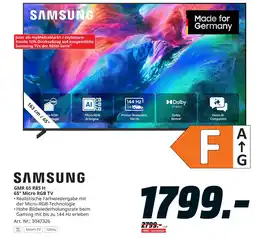 MediaMarkt Samsung gmr 65 r85 h 65 micro rgb tv Angebot