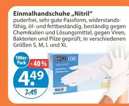 V Markt Hygo star einmalhandschuhe Angebot