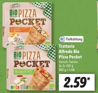 Lidl Trattoria Alfredo Bio Pizza Pocket 2x120g Angebot