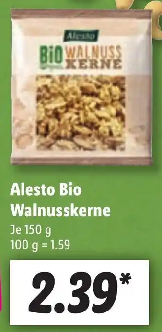 Lidl Alesto Bio Walnusskerne 150g Angebot