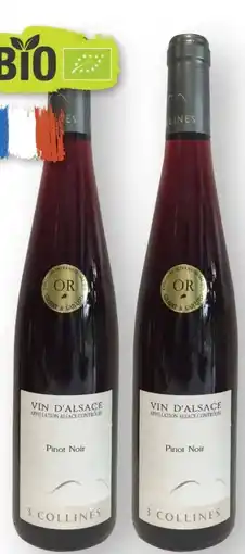 Scheck-in-Center 3 Collines Bio Vin d’Alsace Domaine Reyser Les Trois Pinot Noir Angebot