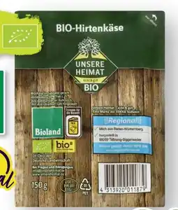 Scheck-in-Center Unsere Heimat Echt & Gut Bio-Hirtenkäse Angebot