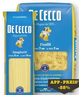 Scheck-in-Center De Cecco Teigwaren Angebot
