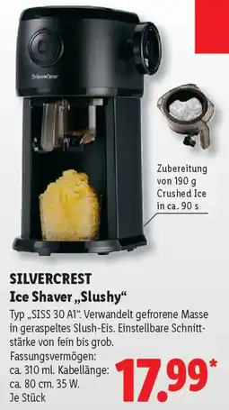 Lidl SILVERCREST Ice Shaver ,,Slushy" Angebot