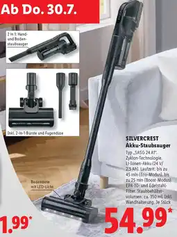 Lidl SILVERCREST Akku-Staubsauger Angebot