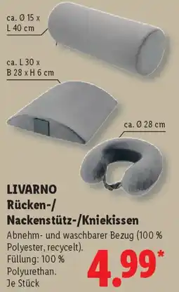 Lidl LIVARNO Rücken-/ Nackenstütz-/Kniekissen Angebot