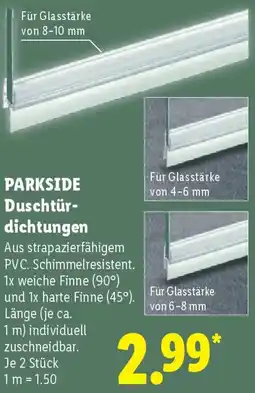 Lidl PARKSIDE Duschtürdichtungen Angebot