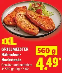 Lidl GRILLMEISTER Hähnchen Hacksteaks Angebot