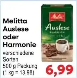 Konsum Leipzig Melitta Auslese oder Harmonie Angebot