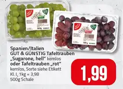 Ihr Frischmarkt GUT & GÜNSTIG Tafeltrauben Angebot