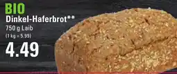 Meyer's Frischemarkt BIO Dinkel-Haferbrot Angebot