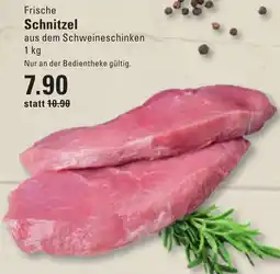 Meyer's Frischemarkt Frische Schnitzel aus dem Schweineschinken Angebot