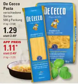 Meyer's Frischemarkt De Cecco Pasta Angebot