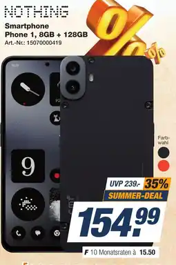 Expert Technomarkt NOTHING Smartphone Phone 1, 8GB + 128GB Angebot