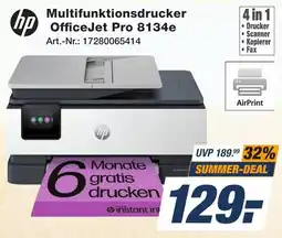 Expert Technomarkt hp Multifunktionsdrucker OfficeJet Pro 8134e Angebot