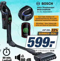Expert Technomarkt BOSCH Akku Staubsauger BKS1042POW Angebot