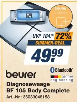 Expert Technomarkt beurer Diagnosewaage BF 105 Body Complete Angebot