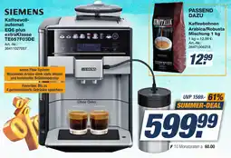 Expert Technomarkt SIEMENS Kaffeevollautomat EQ6 plus extraKlasse TE657F03DE Angebot