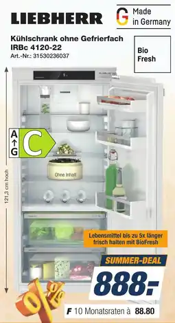 Expert Technomarkt Kühlschrank ohne Gefrierfach IRBc 4120-22 Angebot