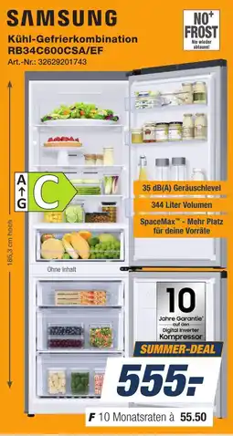 Expert Technomarkt SAMSUNG Kühl-Gefrierkombination RB34C600CSA/EF Angebot