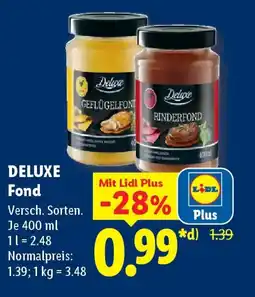 Lidl DELUXE Fond Angebot