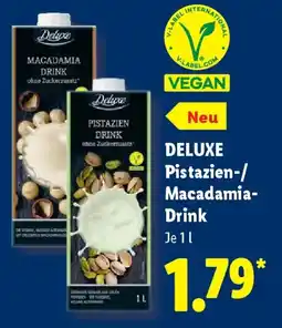 Lidl DELUXE Pistazien-/ Macadamia- Drink Angebot