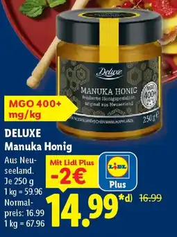 Lidl DELUXE Manuka Honig Angebot