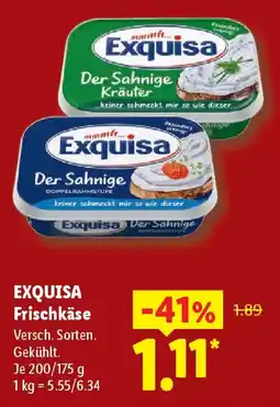 Lidl EXQUISA Frischkäse Angebot