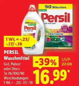 Lidl PERSIL Waschmittel Gel, Pulver oder Discs Angebot
