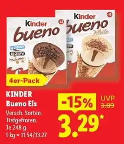 Lidl KINDER Bueno Eis Angebot