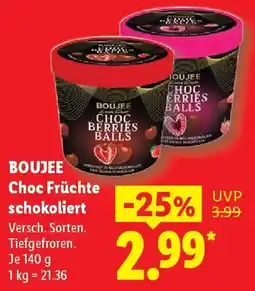 Lidl BOUJEE Choc Früchte schokoliert Angebot