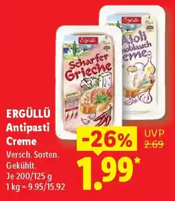 Lidl ERGÜLLÜ Antipasti Creme Angebot