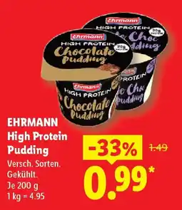 Lidl EHRMANN High Protein Pudding Angebot