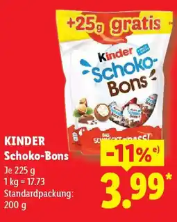Lidl KINDER Schoko-Bons Angebot