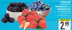 E-Center Erdbeeren z.B. 400g Schale, Brombeeren oder Heidelbeeren z.B. je 250g Angebot