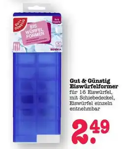 Scheck-in-Center Gut & Günstig Eiswürfelformer Angebot