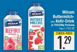 E-Center Milram Buttermilch- oder Kefir-Drink Angebot
