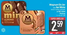 E-Center Magnum Eis 3er oder 6er Minis Angebot