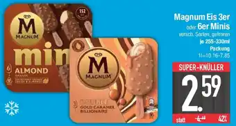 E-Center Magnum Eis 3er oder 6er Minis Angebot