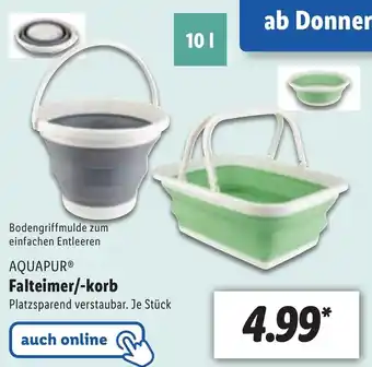 Lidl Aquapur Falteimer/korb Angebot