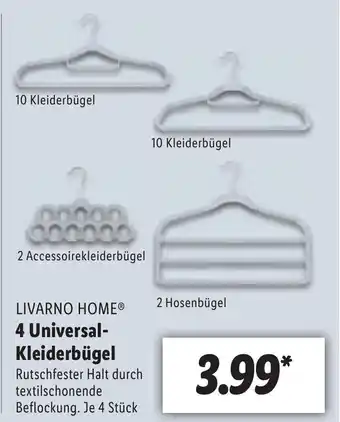 Lidl Livarno Home 4 Universal Kleiderbügel Angebot