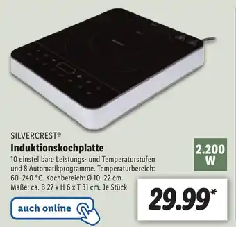 Lidl Silvercrest Induktionskochplatte Angebot