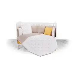 Netto Marken-Discount Lorelli Babybettwäsche-Set 5-tlg. Decke 140 x 95 cm Kissen 43 x 35 cm Nestchen beige Krone Angebot