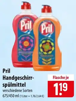Famila Nord Ost Pril Handgeschirrspülmittel Angebot