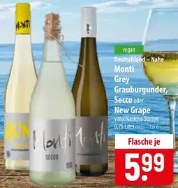 Famila Nord Ost Monti Grey Grauburgunder, Secco oder New Grape Angebot