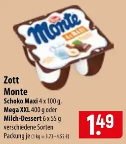 Famila Nord Ost Zott Monte Schoko Maxi Angebot
