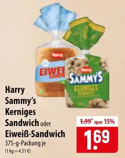 Famila Nord Ost Harry Sammy's Kerniges Sandwich oder Eiweiß-Sandwich Angebot
