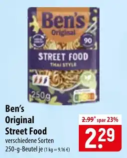 Famila Nord Ost Ben's Original Street Food Angebot
