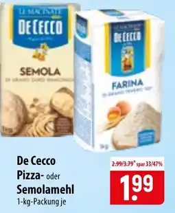 Famila Nord Ost De Cecco Pizza- oder Semolamehl Angebot