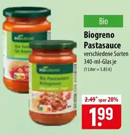 Famila Nord Ost Biogreno Pastasauce Angebot